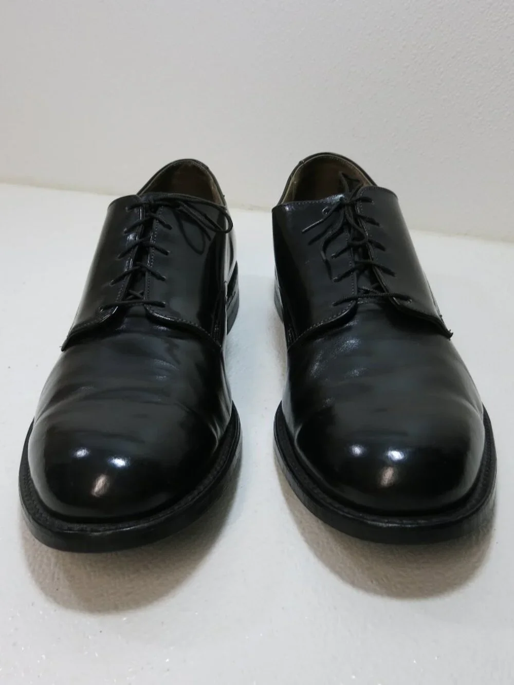 Craddock-Terry Polished Leather Dress Oxfords Shoes Men's Uniform Footwear 12.5